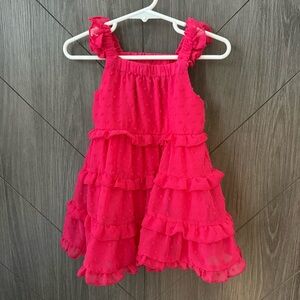 Rare Editions Pink Ruffled Toddler Girl Dress